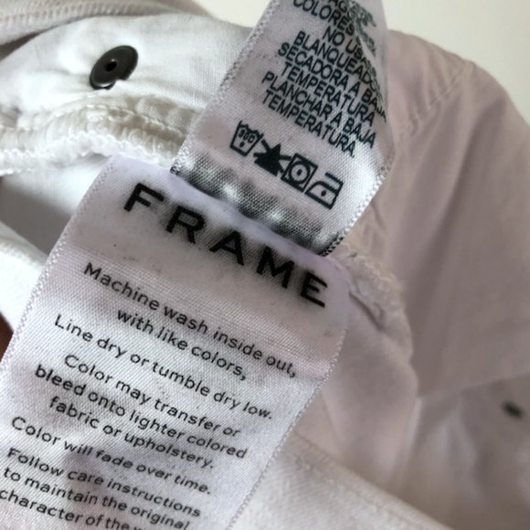 Frame Le Beau Distressed High-Rise Straight-Leg Jeans - Picture 8 of 10